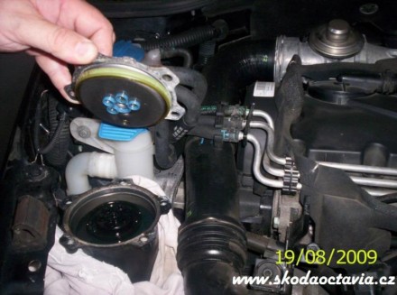 Výměna naftového filtru Škoda Octavia 4