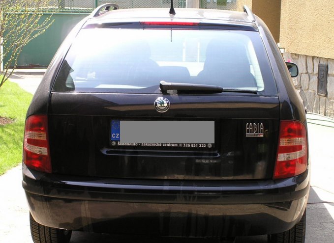 Výměna zadního stěrače Škoda Fabia I 1